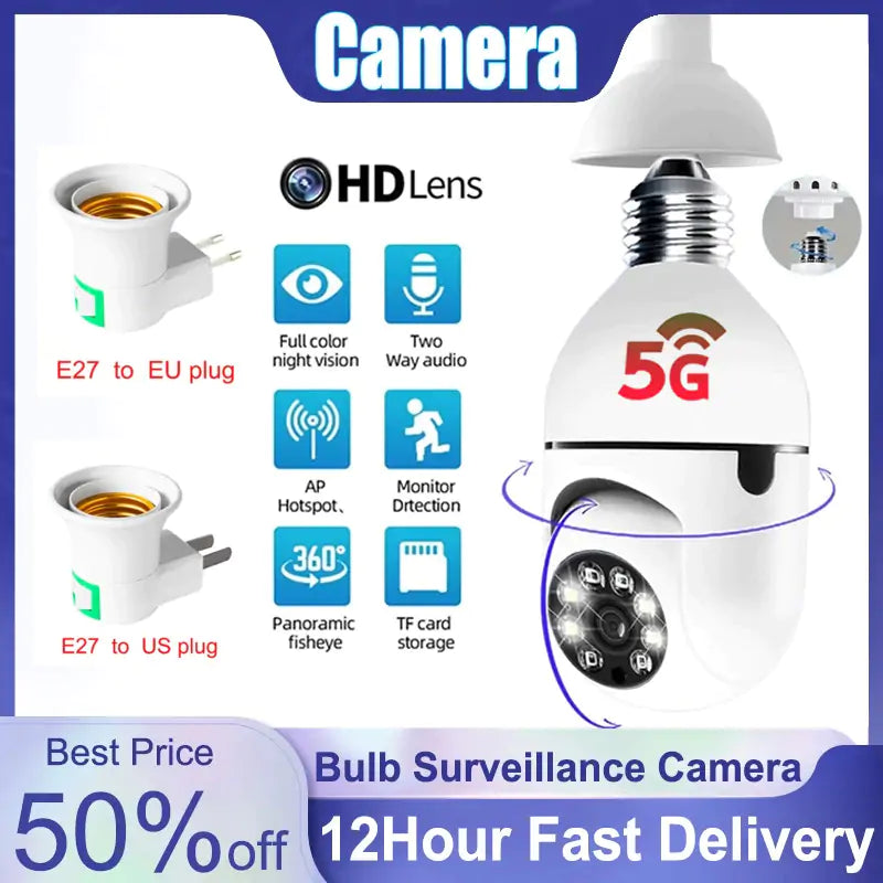 Bulb Surveillance Camera Home Gadgets